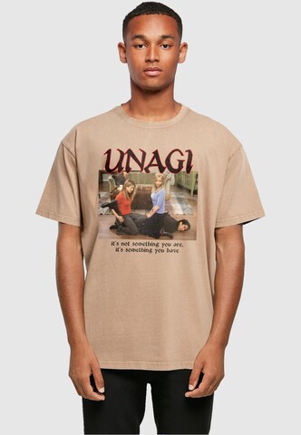 ABSOLUTE CULT Shirt 'Friends - Unagi' in Beige: voorkant
