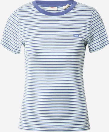 LEVI'S ® Tričko 'SS Rib Baby Tee' - Modrá: predná strana