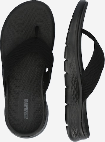 SKECHERS T-Bar Sandals 'GO WALK - SPLENDOR-X' in Black