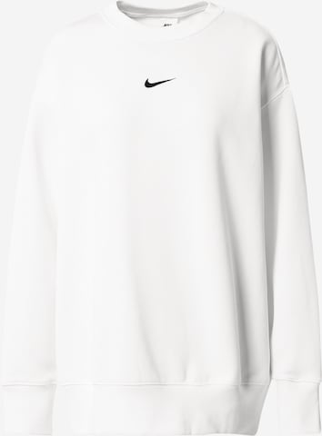 Nike SportswearSweater majica - bijela boja: prednji dio