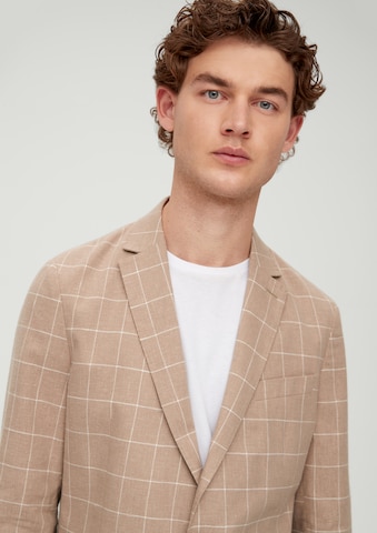 Coupe regular Veste de costume s.Oliver en beige