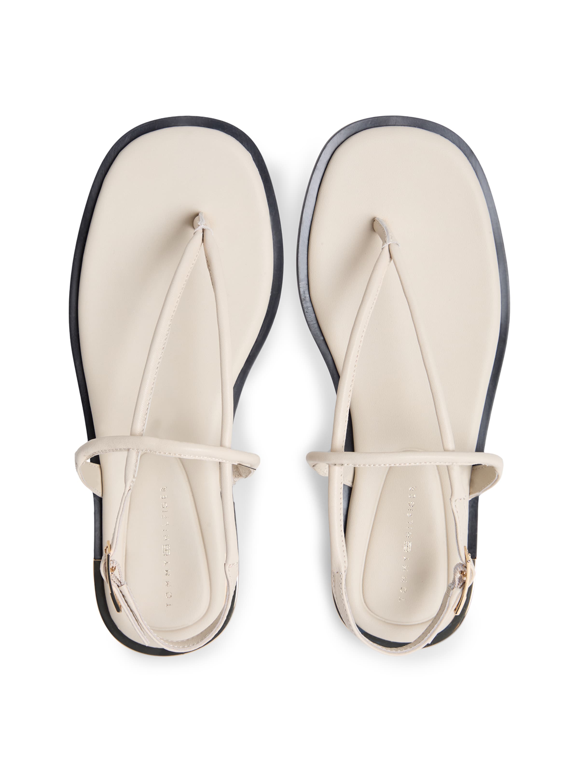 TOMMY HILFIGER Сандали с разделител за пръстите в бежово