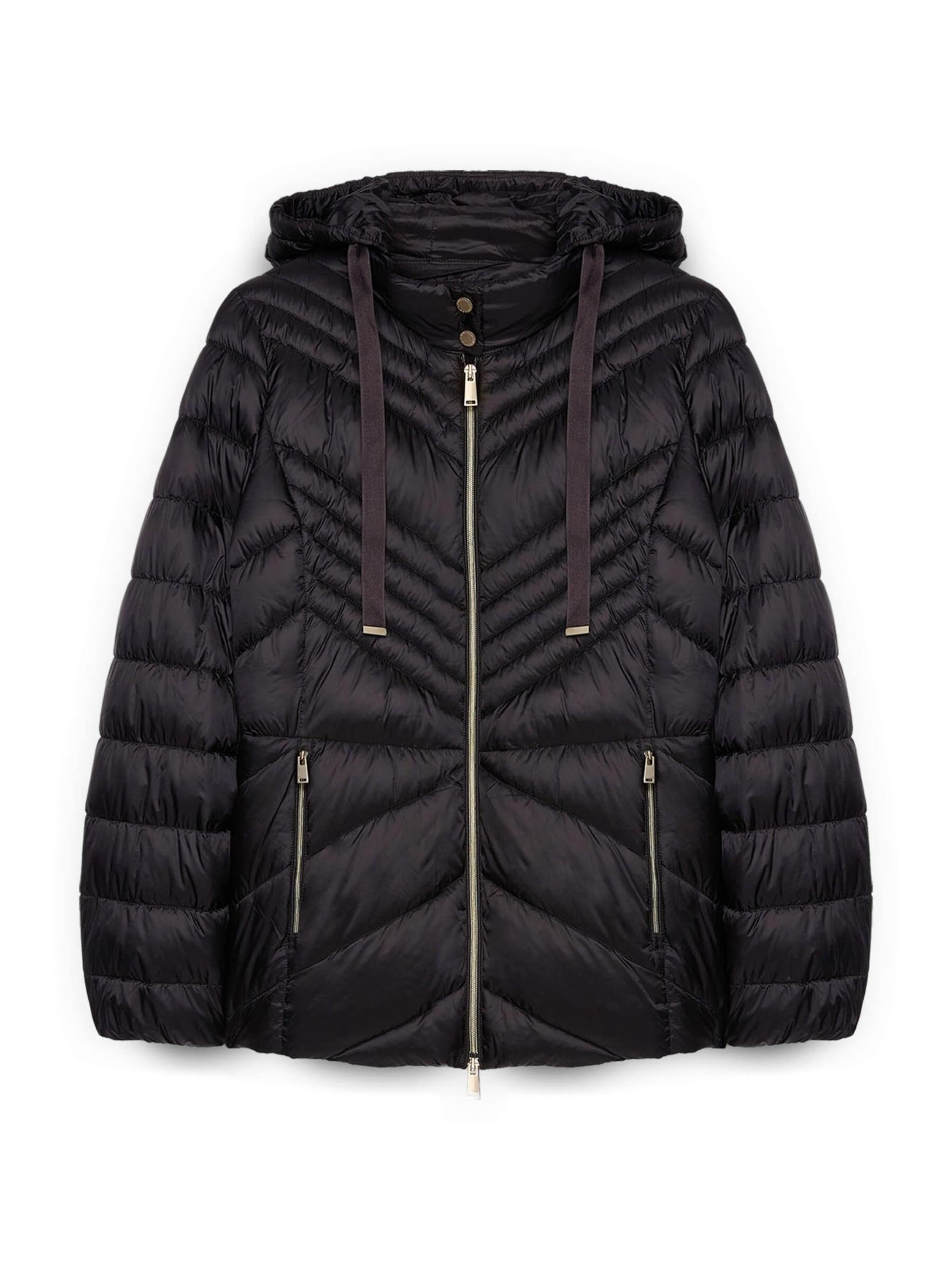 Fiorella Rubino Winterjas in Zwart: voorkant