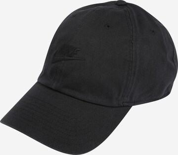 Nike Sportswear Спортна шапка 'Futura' в черно: отпред