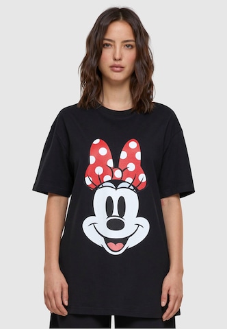 Merchcode Shirt 'Disney 100 Minnie Smiles' in Zwart: voorkant
