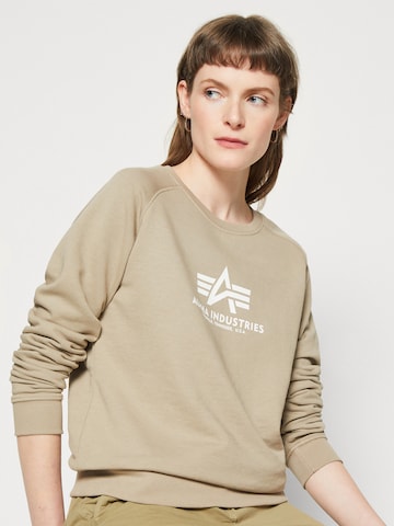 Bluză de molton de la ALPHA INDUSTRIES pe bej