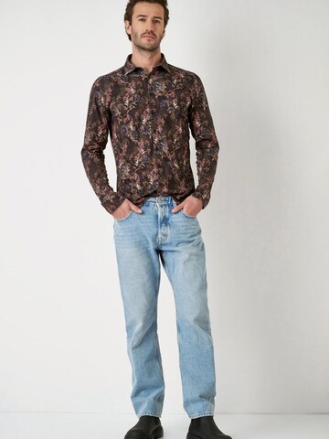 DESOTO Slim fit Button Up Shirt in Brown