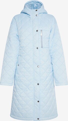 faina Between-Seasons Coat 'Tassia' in Blue: front