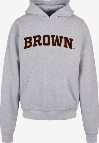 Felpa 'Brown University' di Merchcode in grigio: frontale