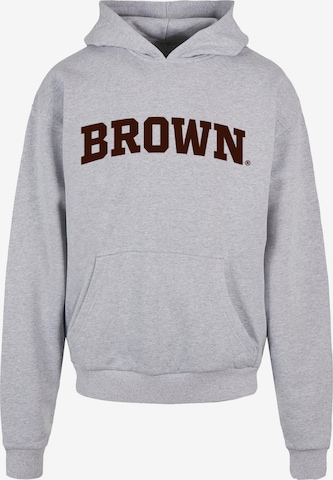 Merchcode Sweatshirt 'Brown University' in Grau: predná strana