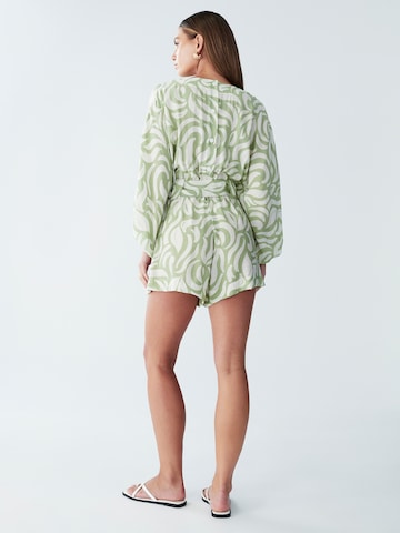 St MRLO - Jumpsuit 'Maya' en blanco: atrás