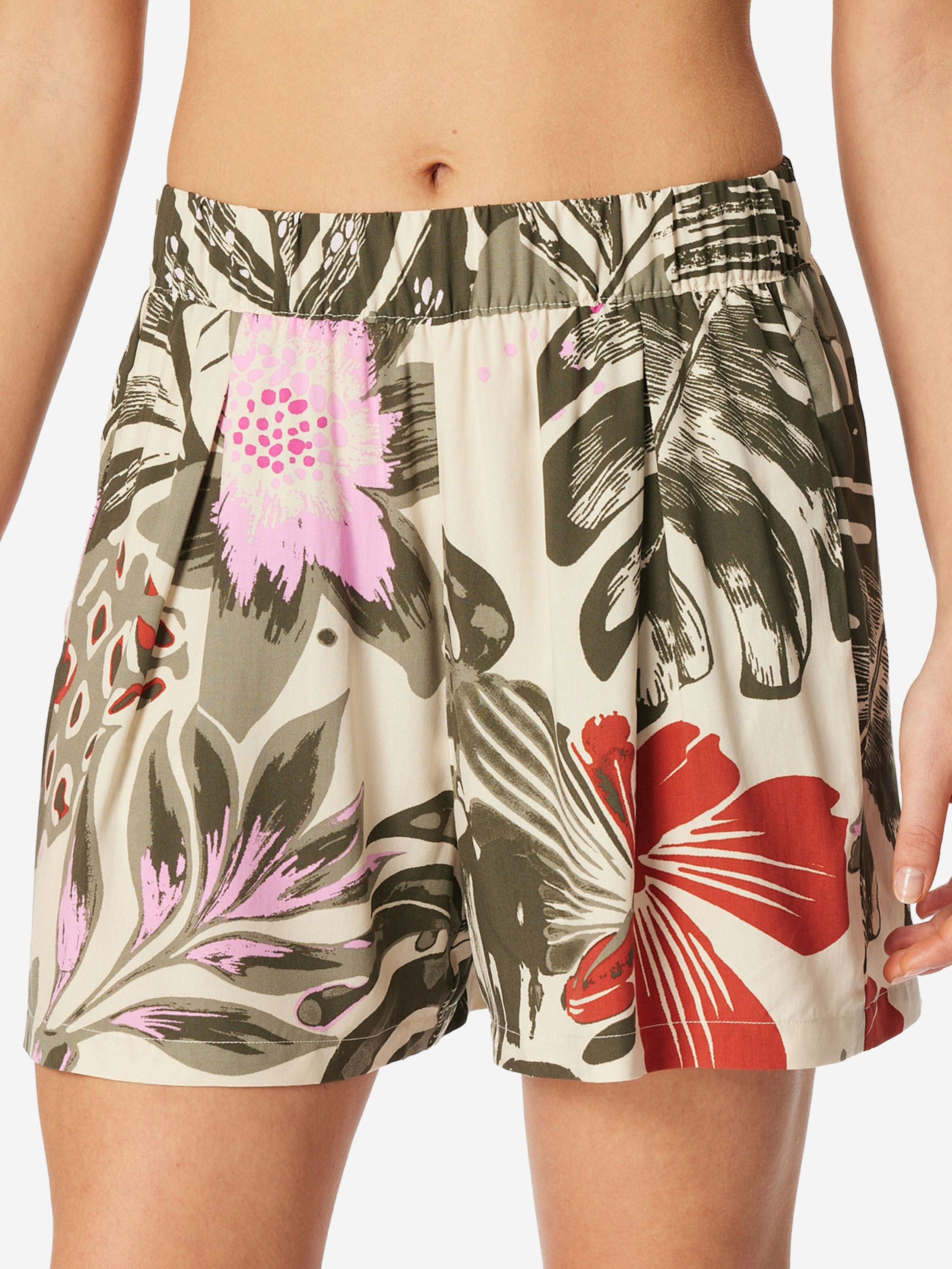 Pantalon de pyjama ' Mix & Relax ' SCHIESSER en beige : devant