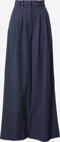 Guido Maria Kretschmer Women Wide leg Pleat-Front Pants 'Brenda' in Blue: front