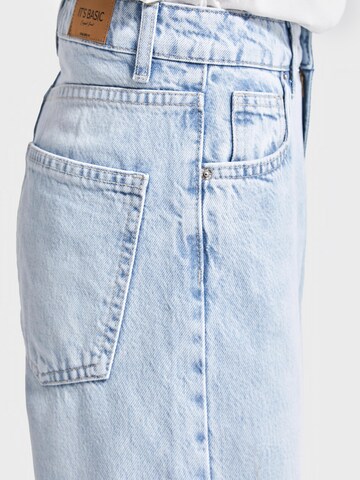 IT'S BASIC Regular Jeans 'Straight High Rise Jeans' in Blauw