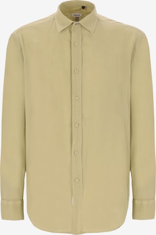 Coupe regular Chemise 'Ercole' Distretto12 en vert : devant