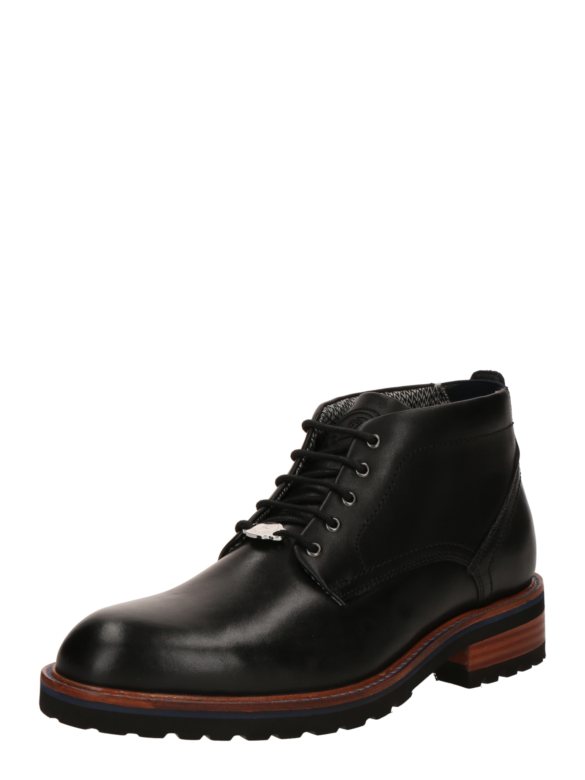 Boots stringati 'Berlin' di Gordon & Bros in nero: frontale