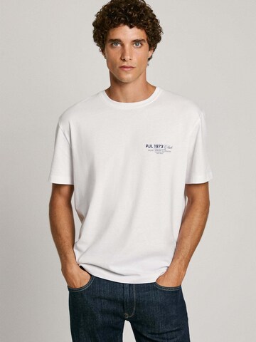 Maglietta 'Malcom' di Pepe Jeans in bianco: frontale