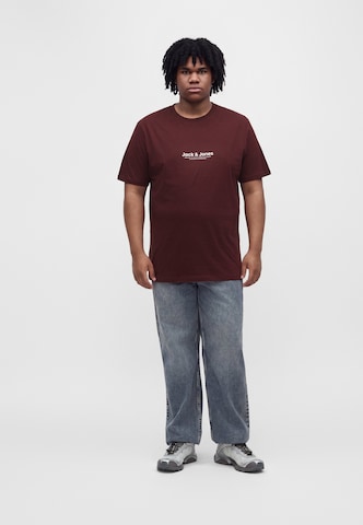 Jack & Jones Plus Majica 'JJVESTERBRO' | bež barva