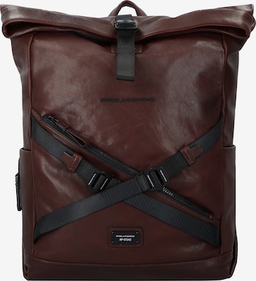 Piquadro Backpack 'Harper' in Brown: front