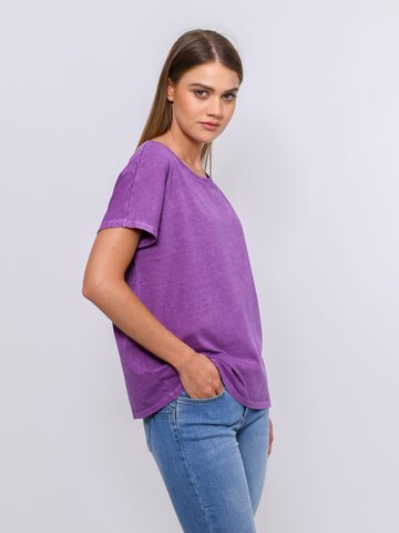 SOMWR Shirt 'FLOAT' (GOTS) in Lila