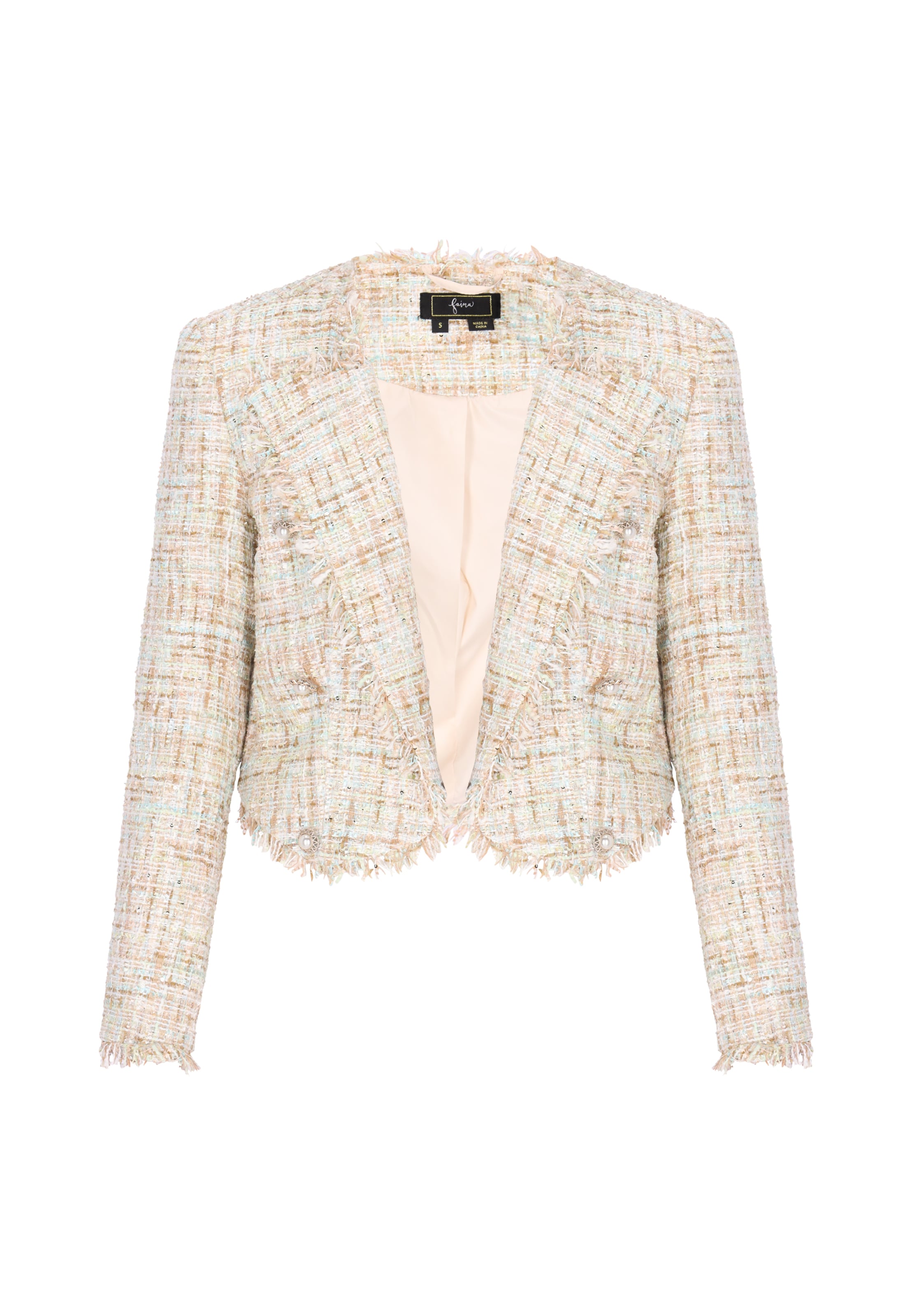 faina Blazers in Beige: voorkant