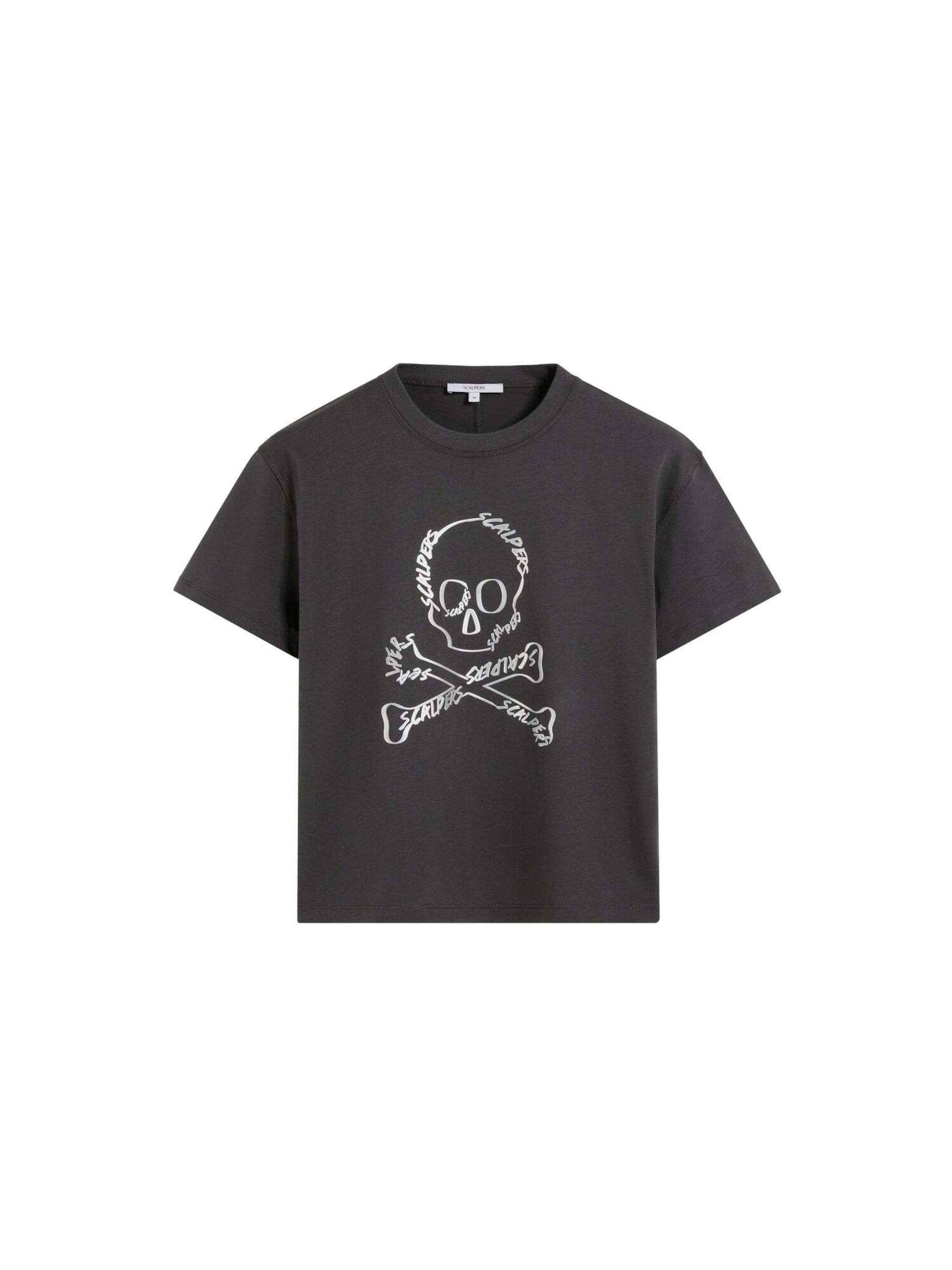 Tricou de la Scalpers pe gri: față