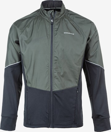 ENDURANCE Athletic Jacket in Green: front