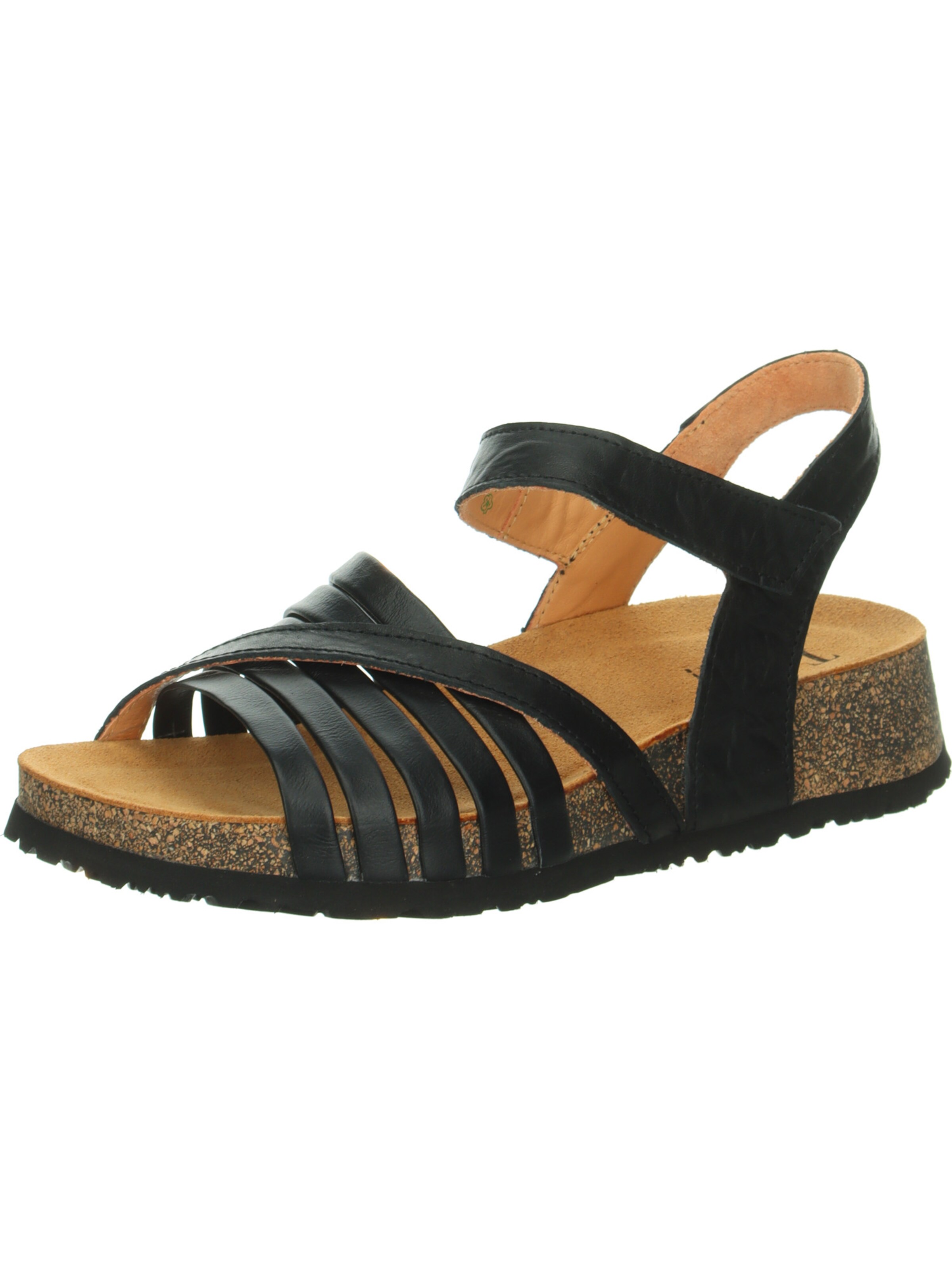 THINK! Strap Sandals 'KOAK' in Black: front