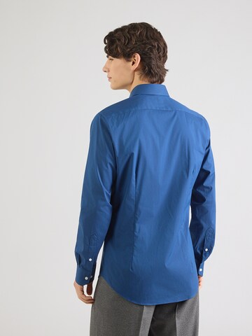 Michael Kors Slim fit Poslovna srajca 'FIL A FIL' | modra barva: zadnja stran
