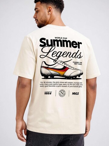 Neverless Shirt 'Soccer Summer Legends' in Beige