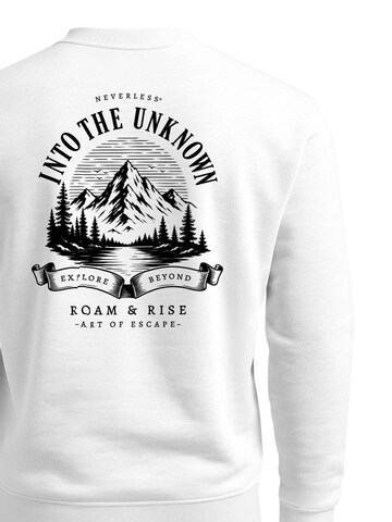 Neverless Sweatshirt 'Into the Unknown' in White