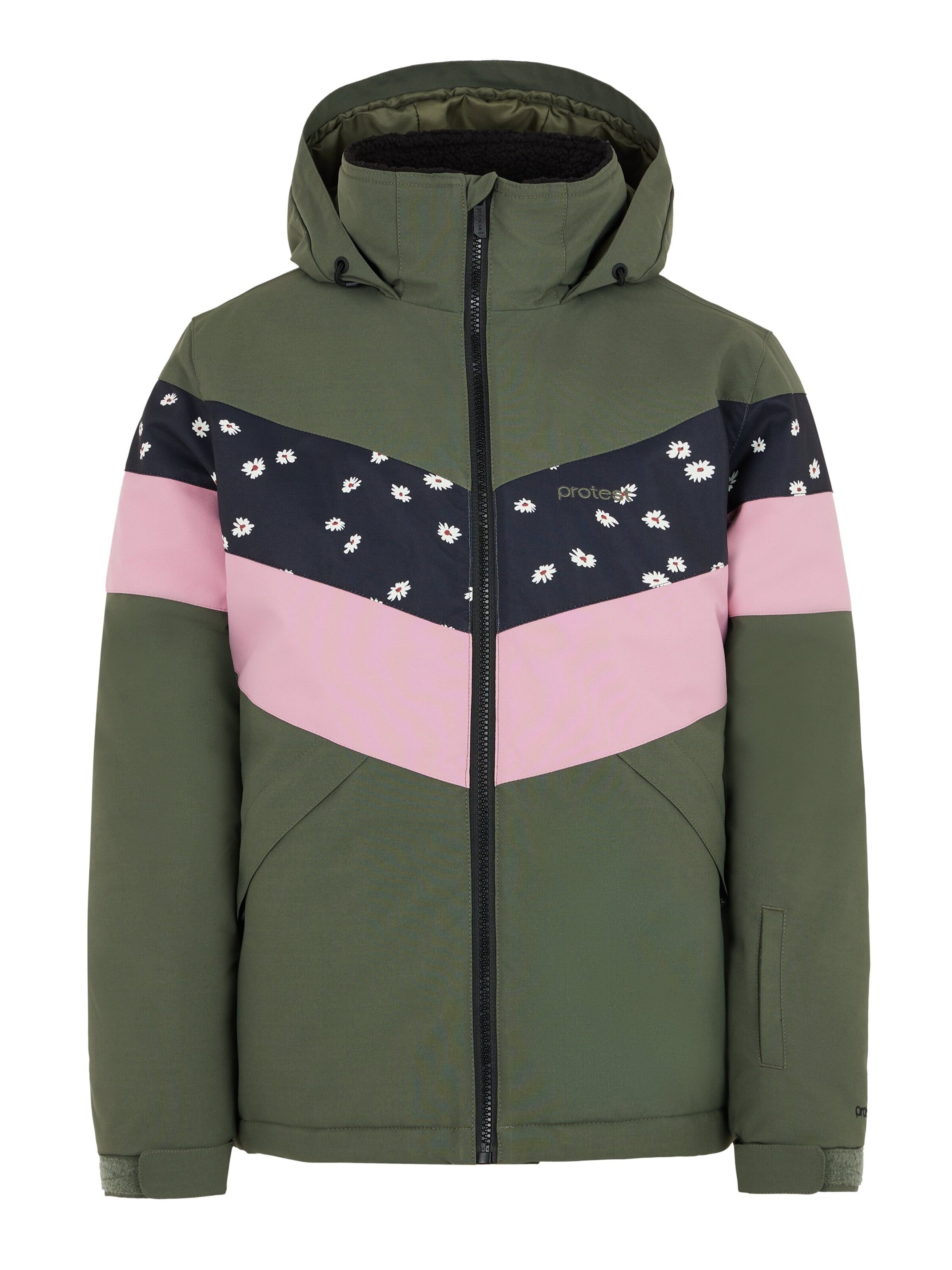 PROTEST Sportjacke 'PRTFUGY JR'‌‌‌‌ in Grün: Vorderseite