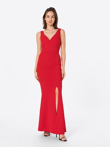 WAL G. Βραδινό φόρεμα 'ROSIE' σε κόκκινο: μπροστά