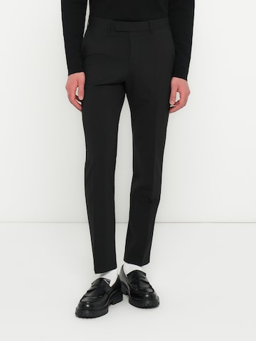 BOSS Regular Hose 'H-Gio-MM-C-NF' in Schwarz: Vorderseite
