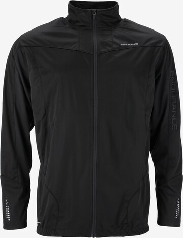 ENDURANCE Training Jacket 'Cluson' in Black: front