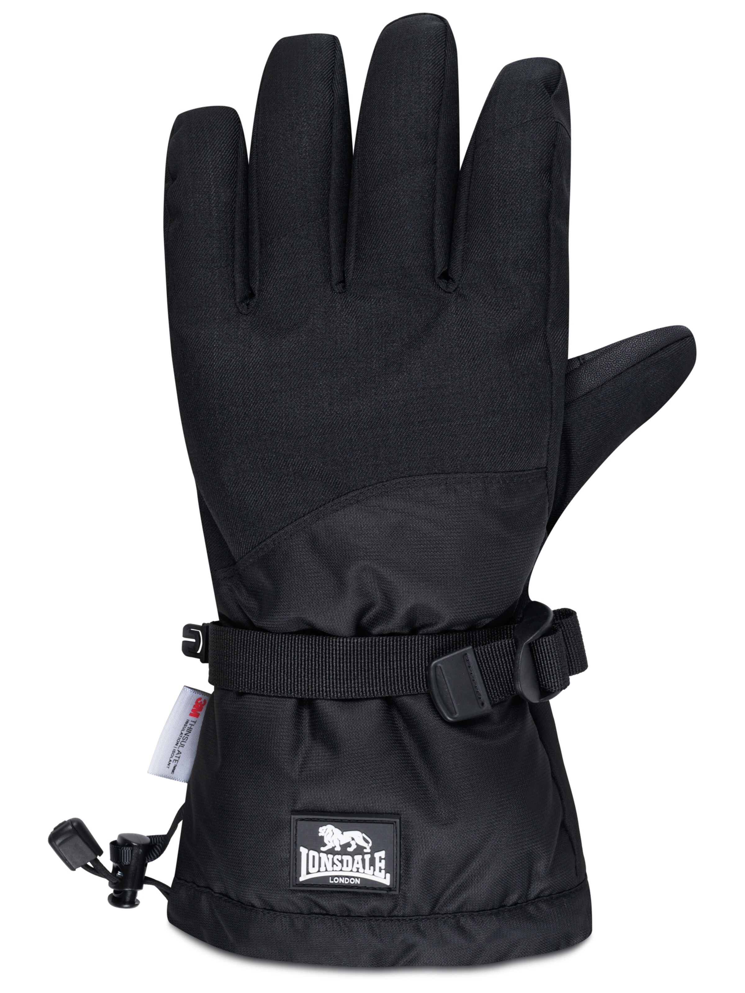 LONSDALE Fingerhandschuhe 'Brecon' in Schwarz