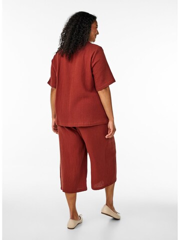 Largi Pantaloni 'Vvivu' de la Zizzi pe roșu