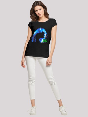 F4NT4STIC Shirt 'Billie Eilish Blue Face' in Zwart