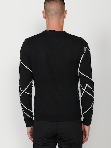 KOROSHI Pullover 'Punto' i sort