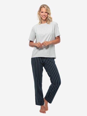 SCHIESSER Pajama 'Organic Cotton' in Grey