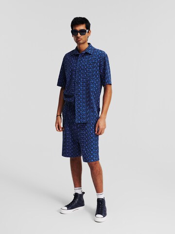 Karl Lagerfeld Regular Fit Hemd in Blau