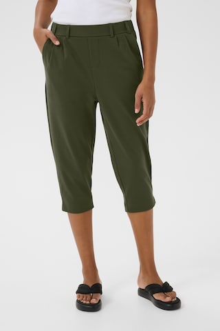Tapered Pantaloni con pieghe 'KAJenny' di Kaffe in verde: frontale