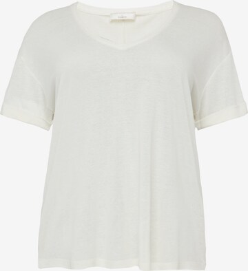 Guido Maria Kretschmer Curvy Shirt 'Elanor' in White: front