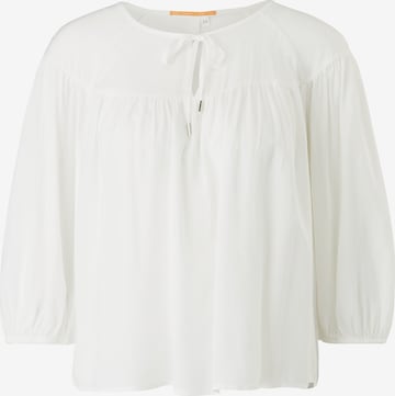 QS Blouse in Wit: voorkant