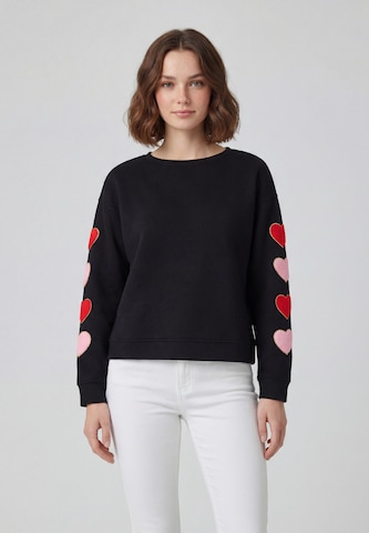 Sweat-shirt ALBEE en noir : devant