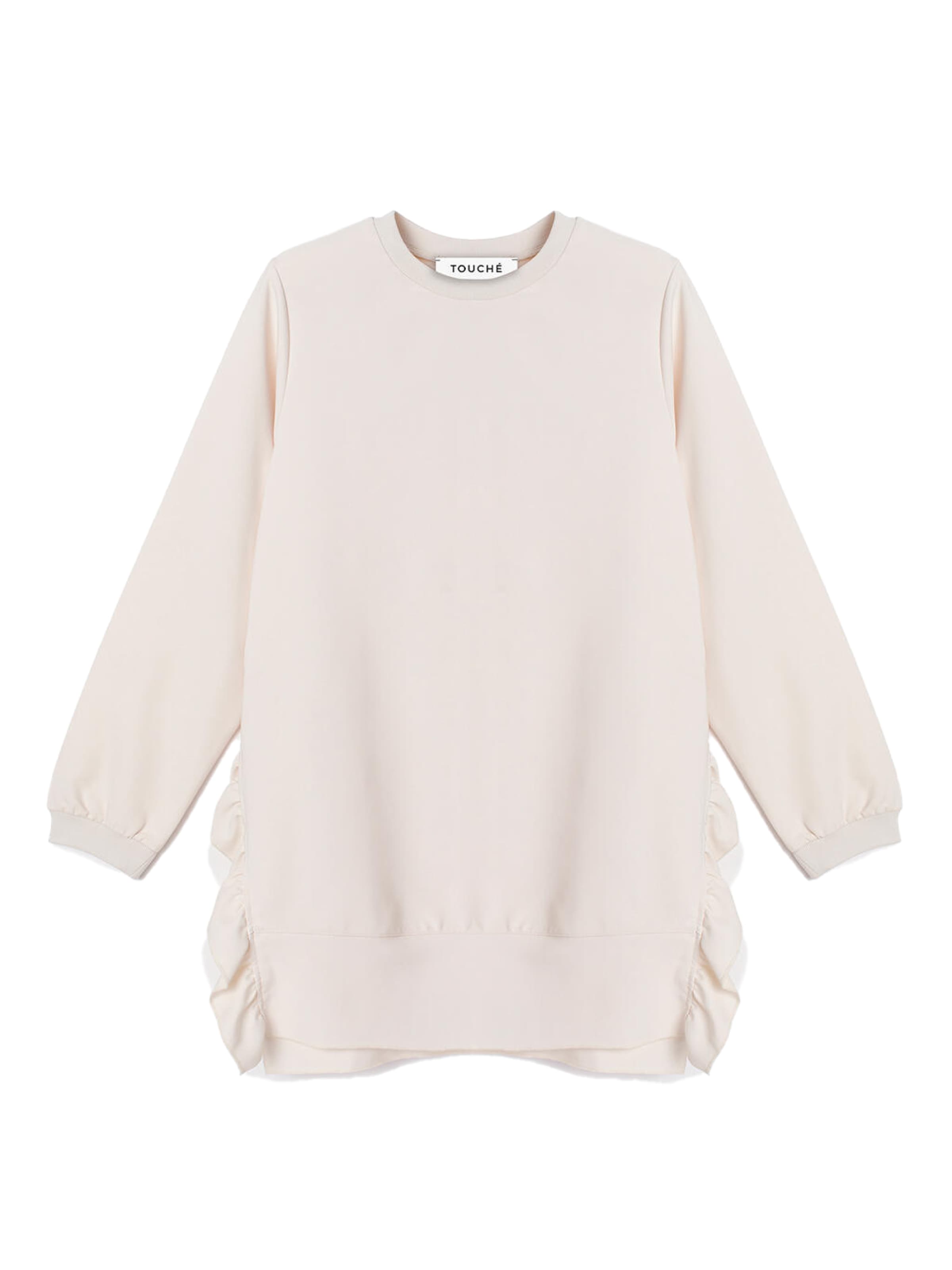 Touche Prive Sweatshirt in White: front