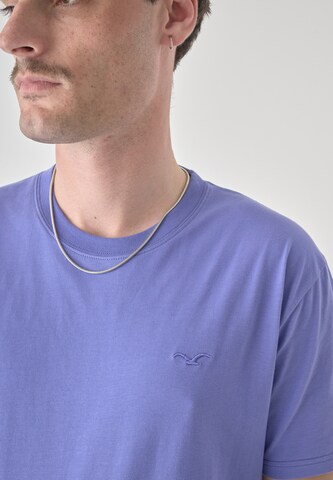 Cleptomanicx Shirt 'Ligull Stripe' in Purple