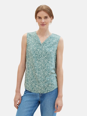 TOM TAILOR - Blusa em verde: frente