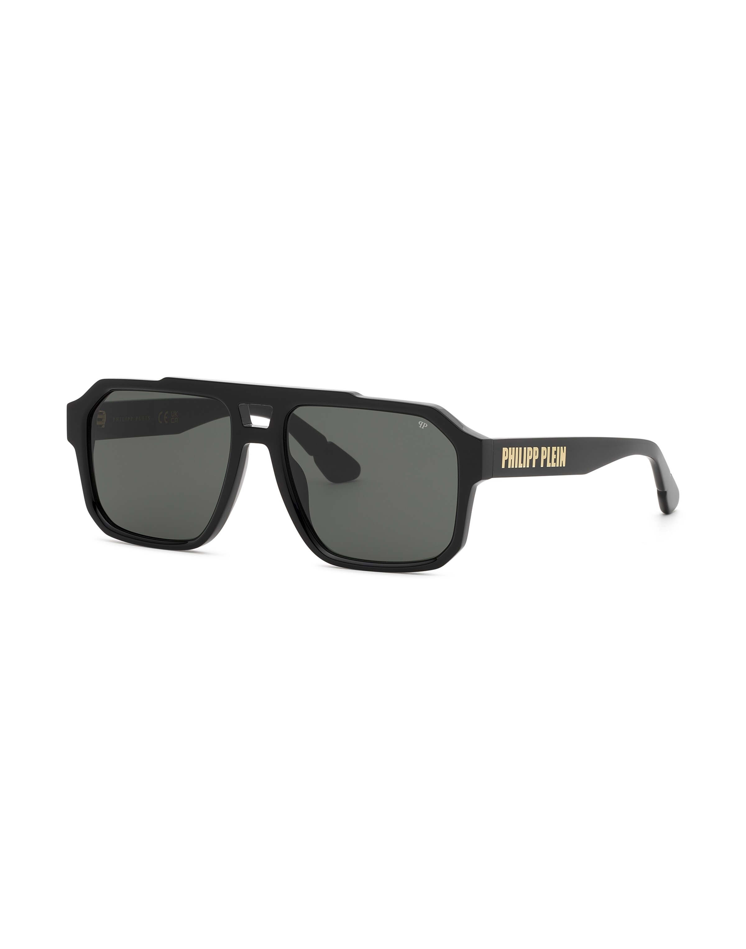 Philipp Plein - Óculos de sol em preto: frente
