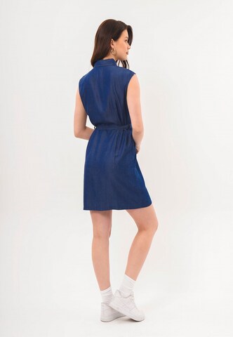 FRESHLIONS Jurk 'Leona' in Blauw